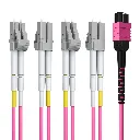 Breakout Cable MTP Female to 4 DLC/UPC 8F, MMF, Type B, 5m